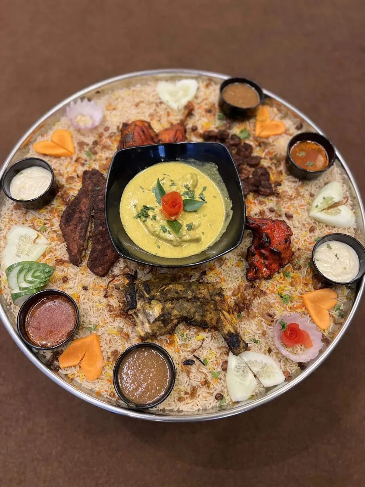 Vaibhav Special Mandi served on a platter
